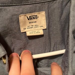 Men’s Vans button up collar tee